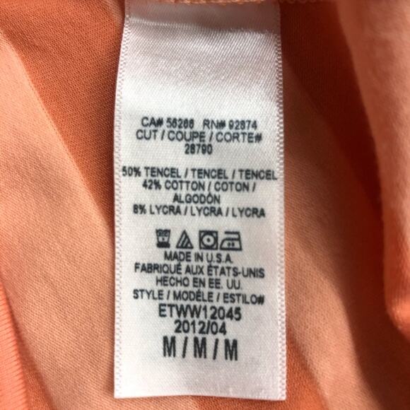 Ella Moss Orange Peach Creamsicle Chevron Stripe Halter Top Retro and Playful - Picture 8 of 16